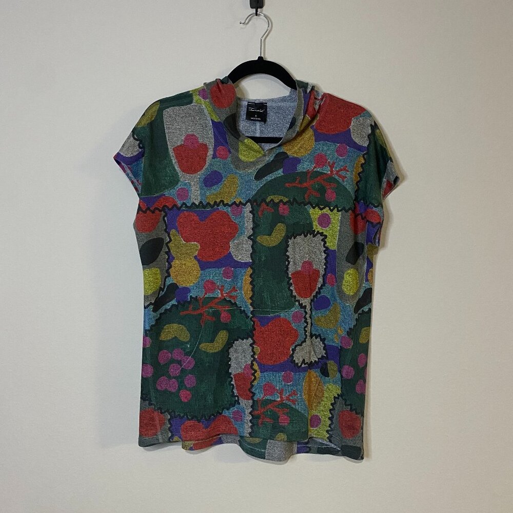 Inoah Hooded Multicolored Top Size S